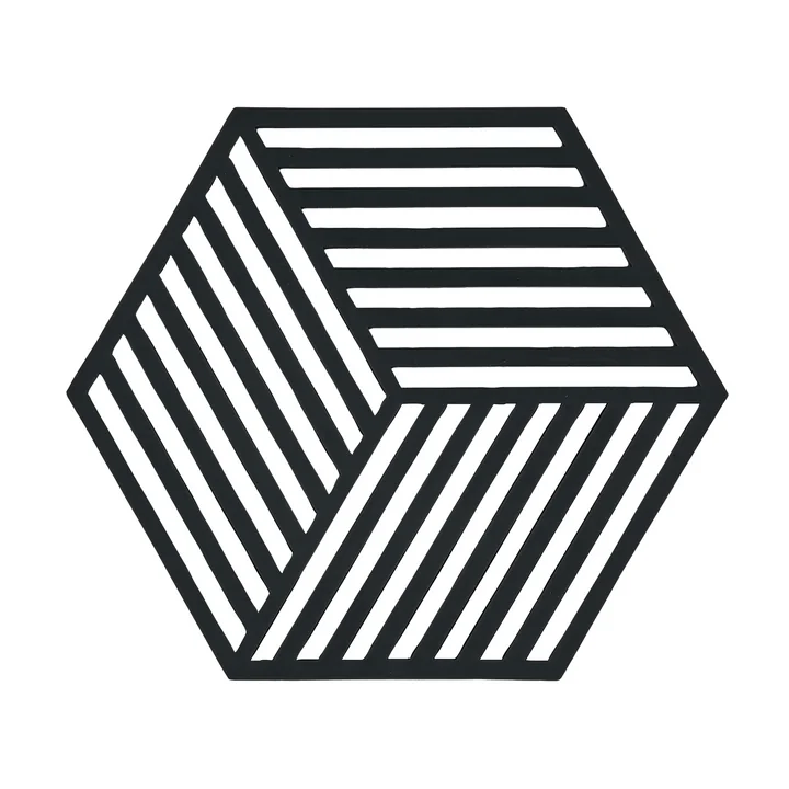 Zone Denmark - Hexagon Untersetzer, schwarz