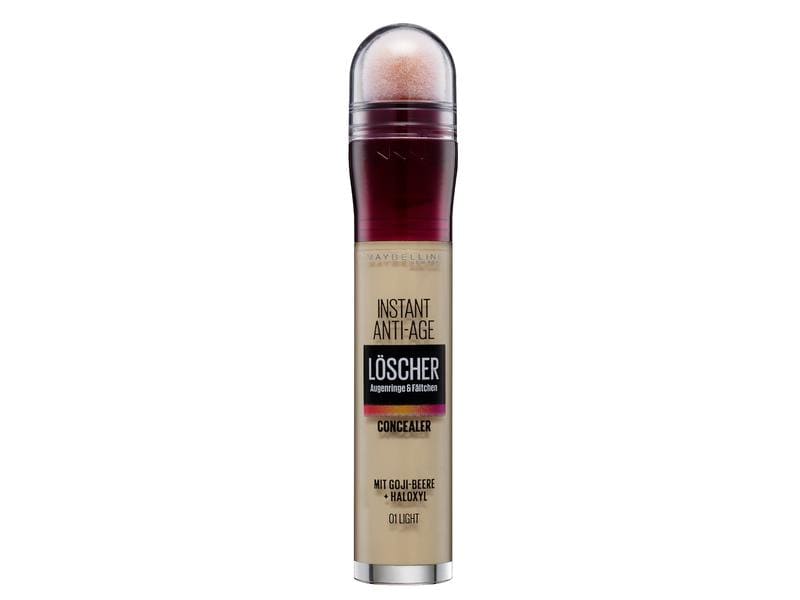 Maybelline Concealer Instant Anti Age 01 Light Concealer lässt Schwellungen und dunkle Augenringe wie ausgelöscht erscheinen