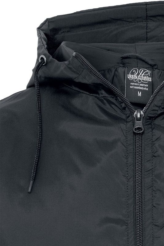 Urban Classics - Windbreaker - Zwart - 100% Nylon