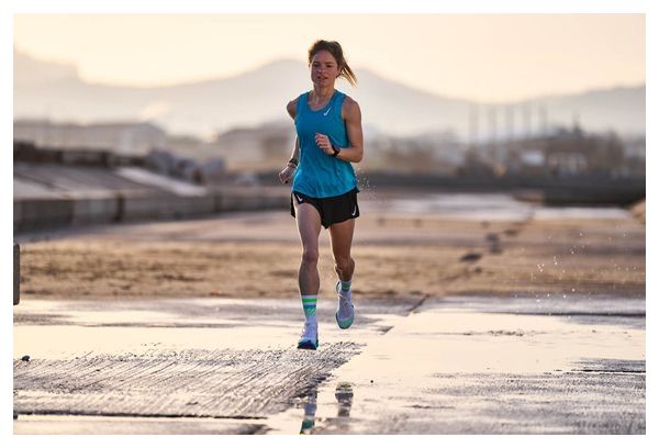 Chaussettes de Running Incylence Disrupts Blanc Vert