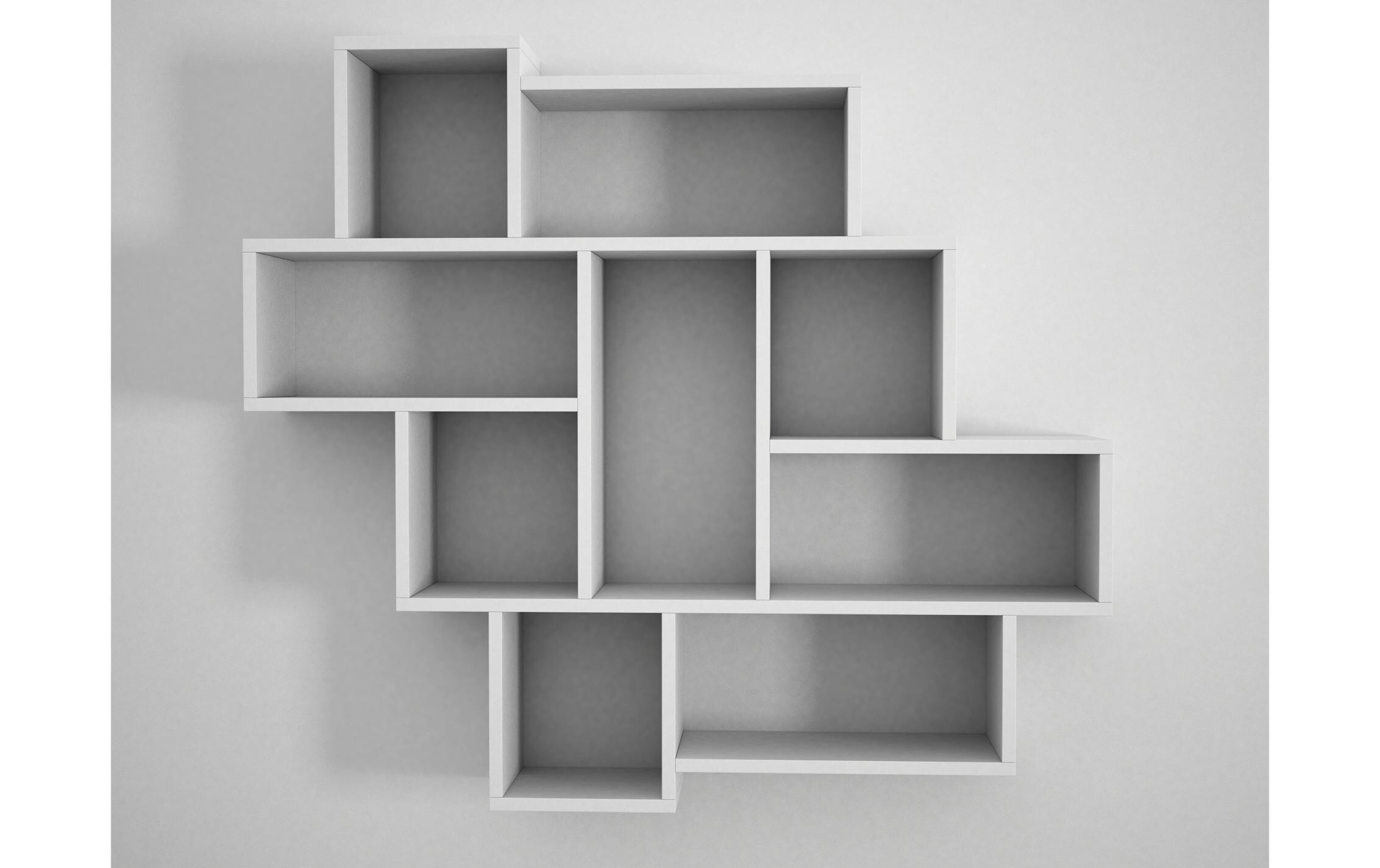 Regal Parola 115.5 x 103.5 cm, WeissWandregal