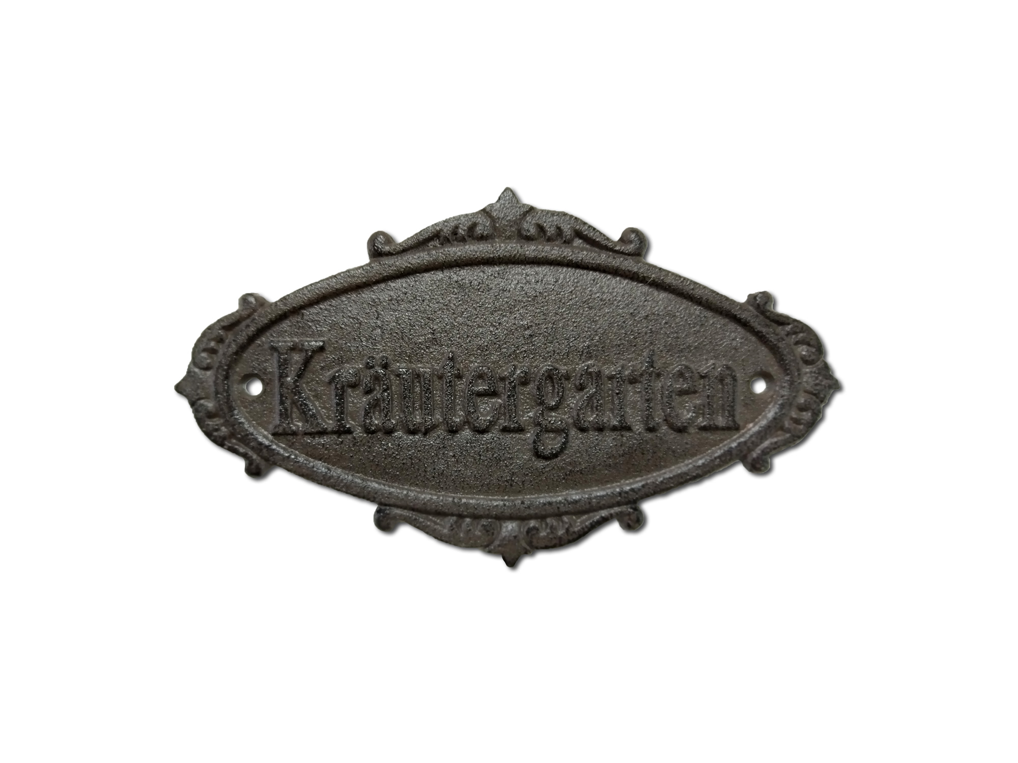 Schild 'Kräutergarten' aus Gusseisen, B 20 cm, H 11,5 cm günstig bestellen