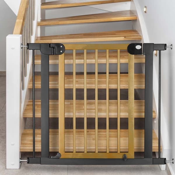 Sikkerhetsport for barn, sort Nukido 718200