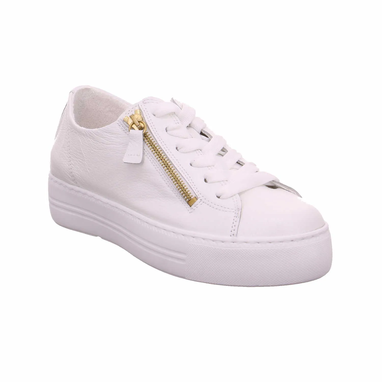 SCHUHENGEL Sneaker Weiss Leder  mit Wechselfussbett