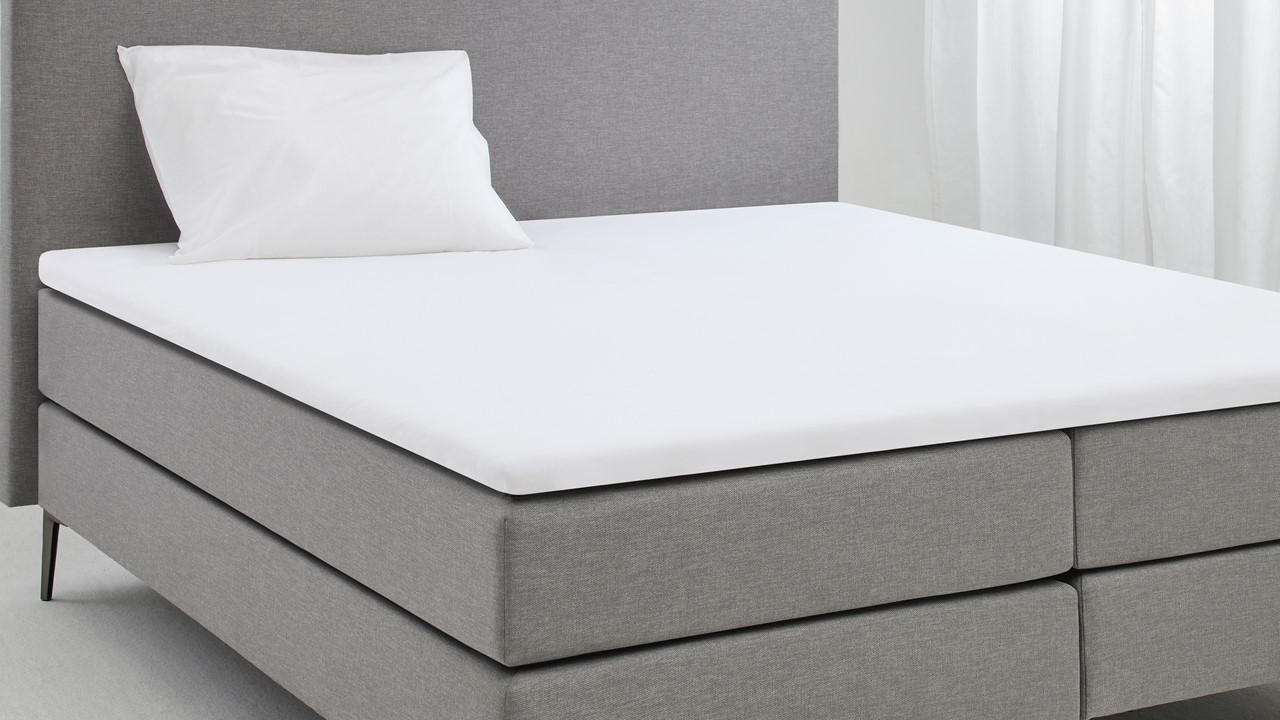 Hoeslaken Beter Bed Select Jersey splittopper wit