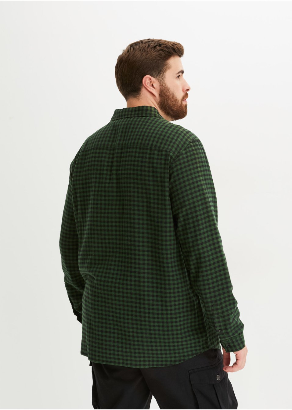 Chemise manches longues en flanelle, Slim Fit