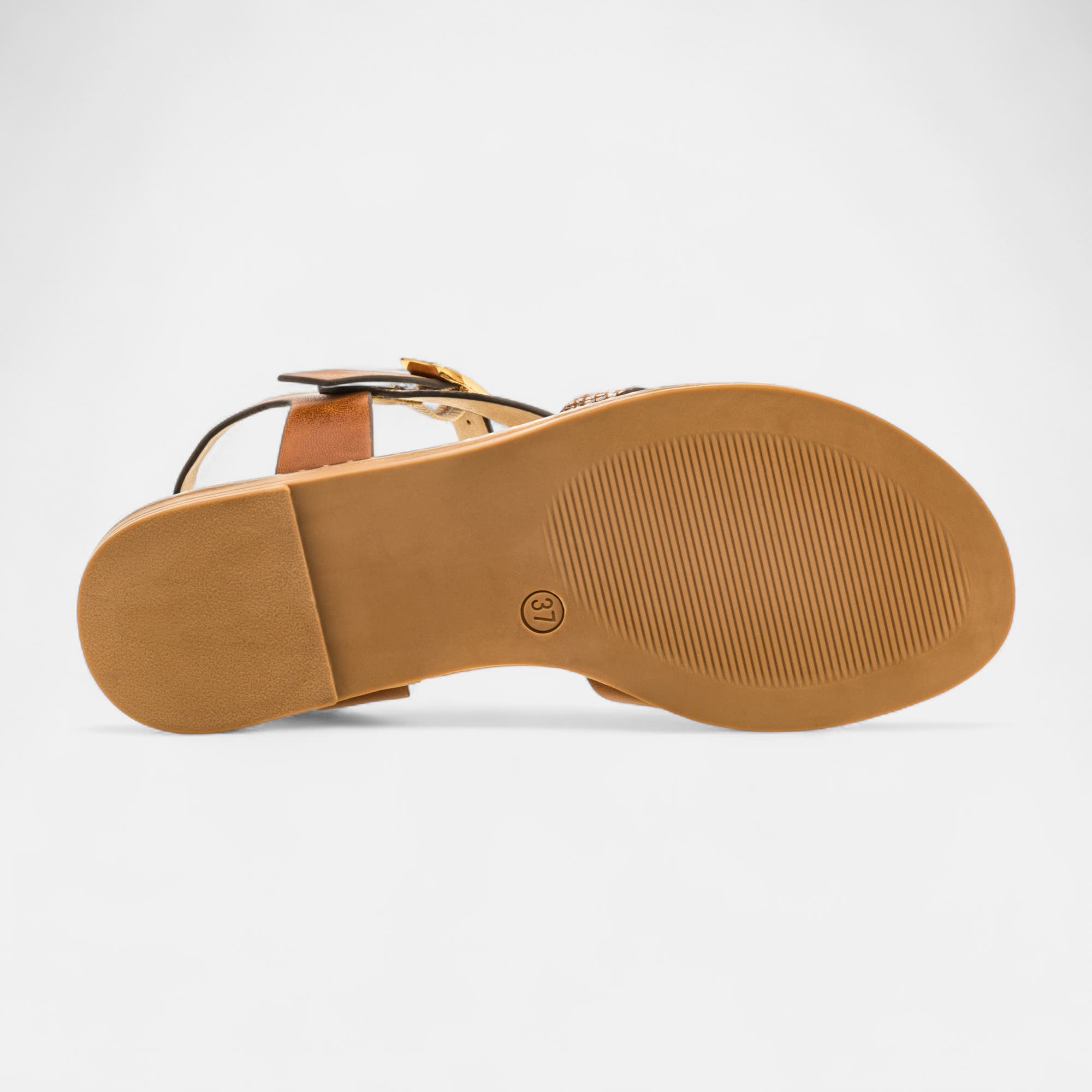 Nu-pieds Femme cognac