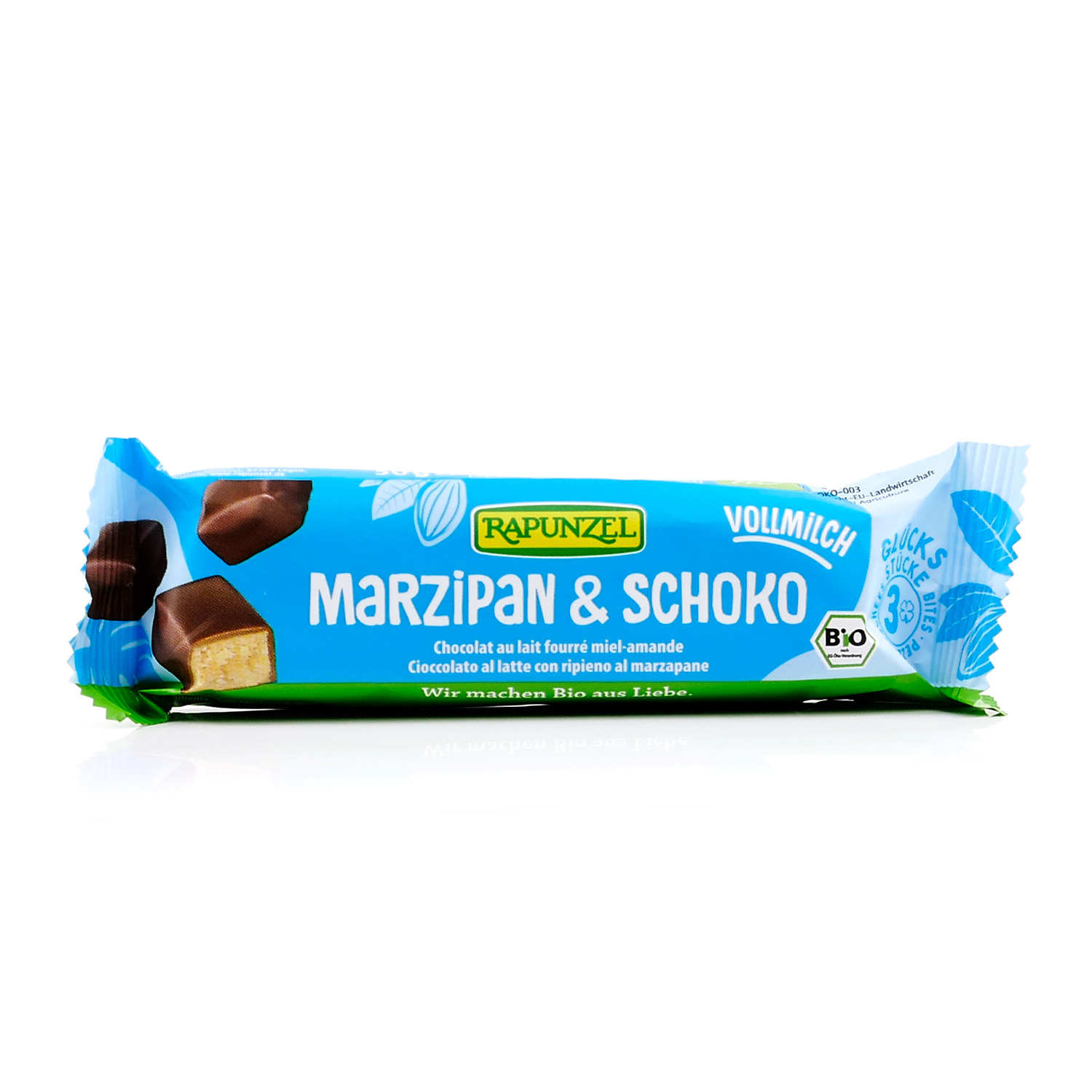 Bouchées au chocolat au lait fourré miel-amande bio
