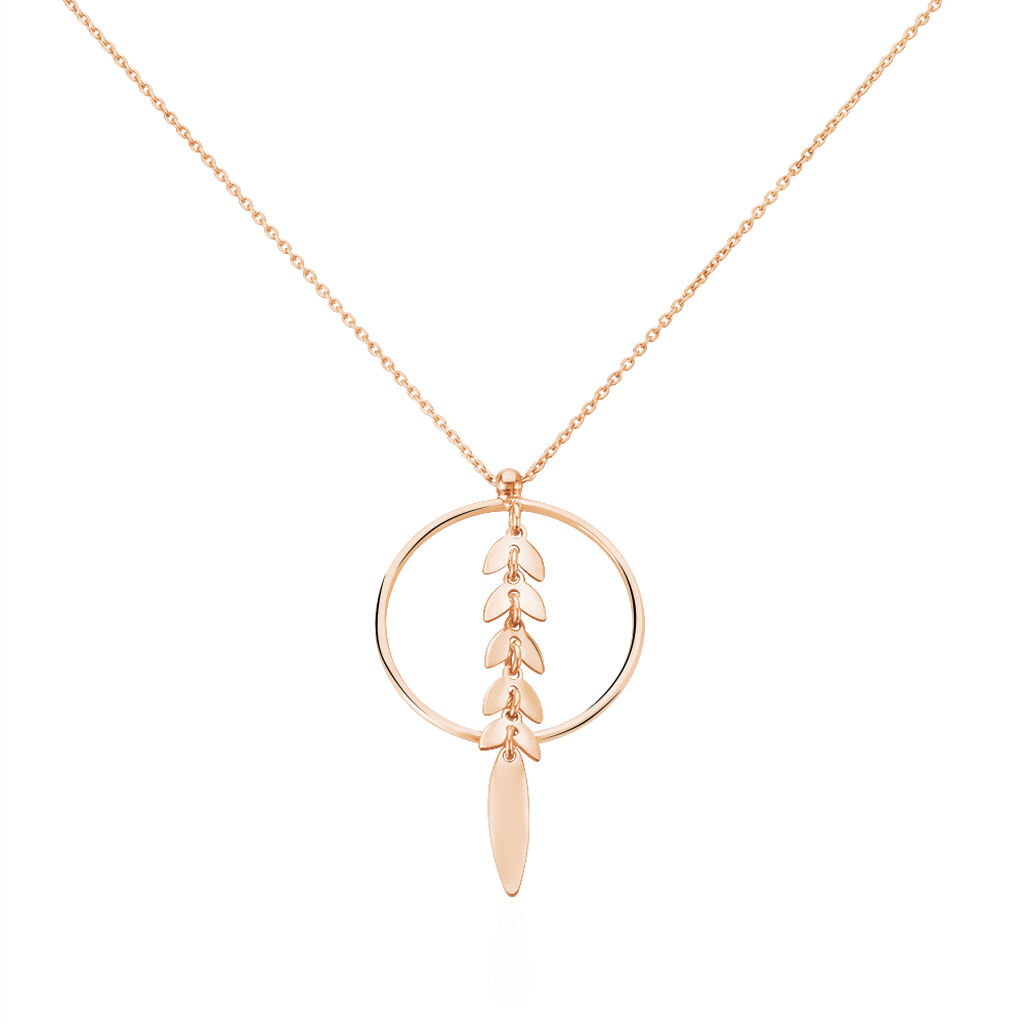 Collier Auxanne Argent Rose