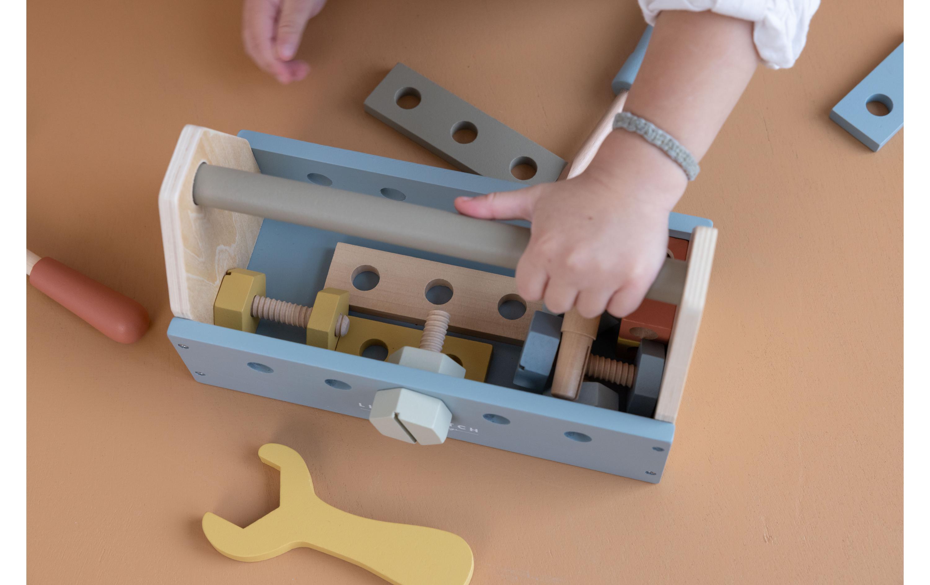 Handwerker Toolbox Holz WerkzeugkastenHandwerker-Spielset für Kinder