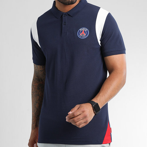 Polo Manches Courtes Bleu Marine