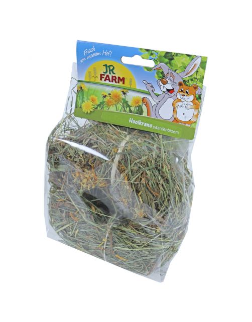 Jr Farm Hooikrans Welcome Paardenbloem - Ruwvoer - 7.5 x 16 x 23 cm 100 g
