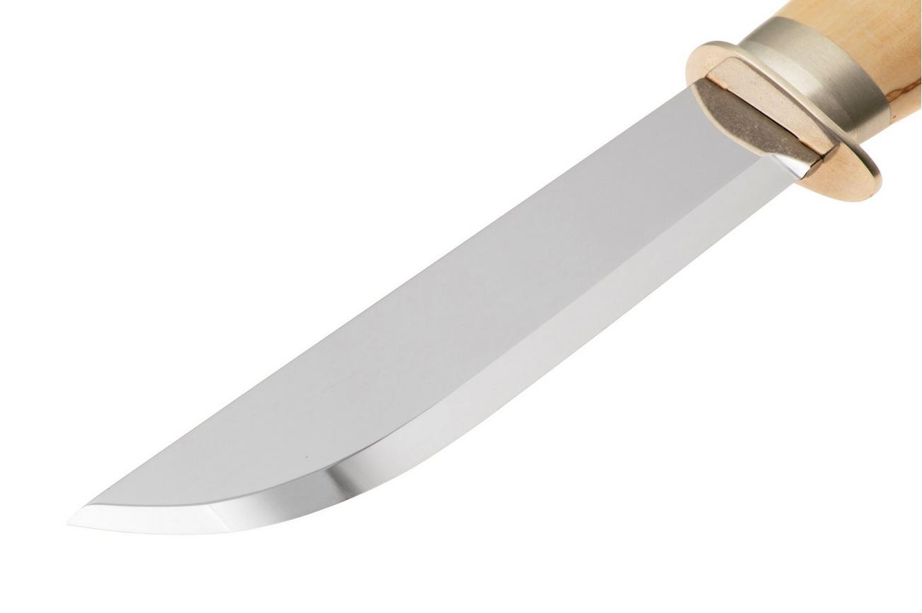 Marttiini Lapp 255010 Stainless, Curly Birch, vaststaand mes