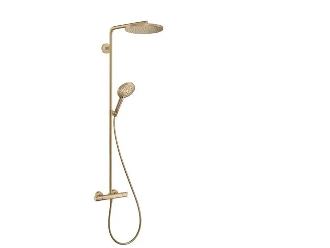 hansGrohe Raindance Select S Showerpipe PowderRain børstet bronze