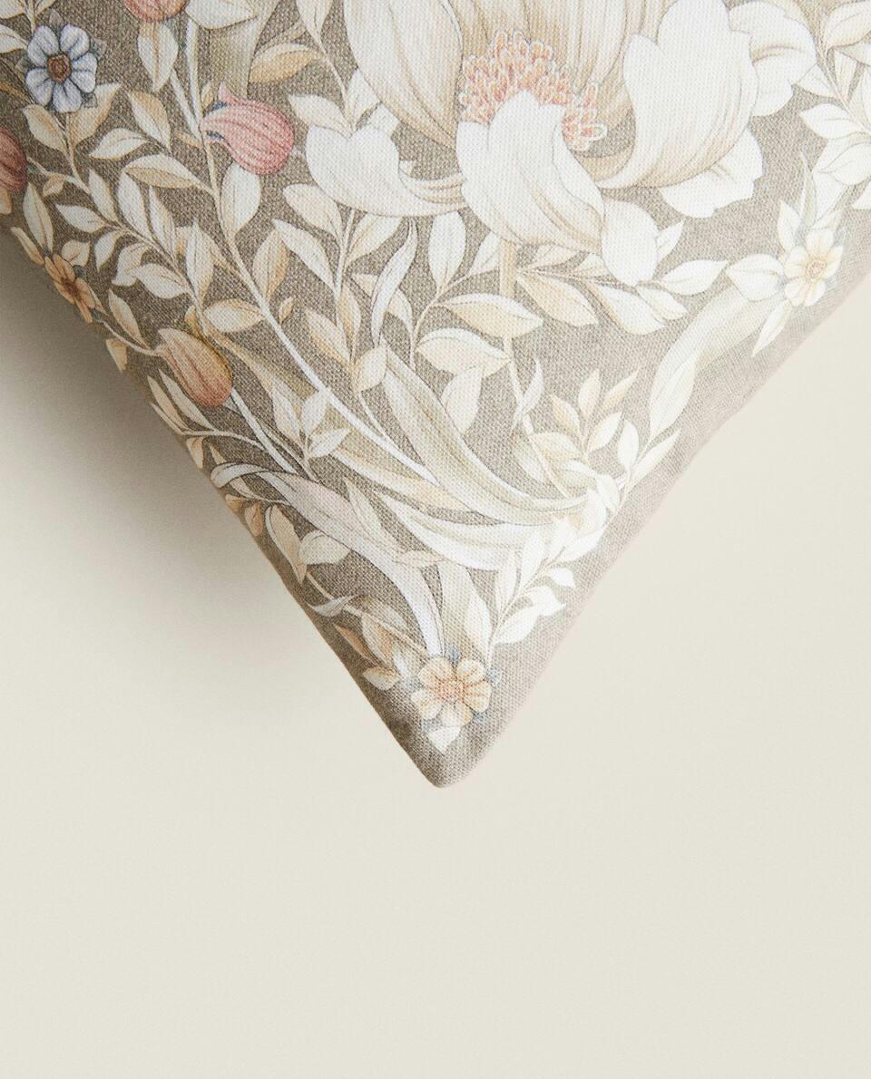 CAPA DE ALMOFADA COM ESTAMPA FLORAL