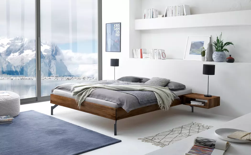 Massivholzbett Cardella 90 x 200 cm