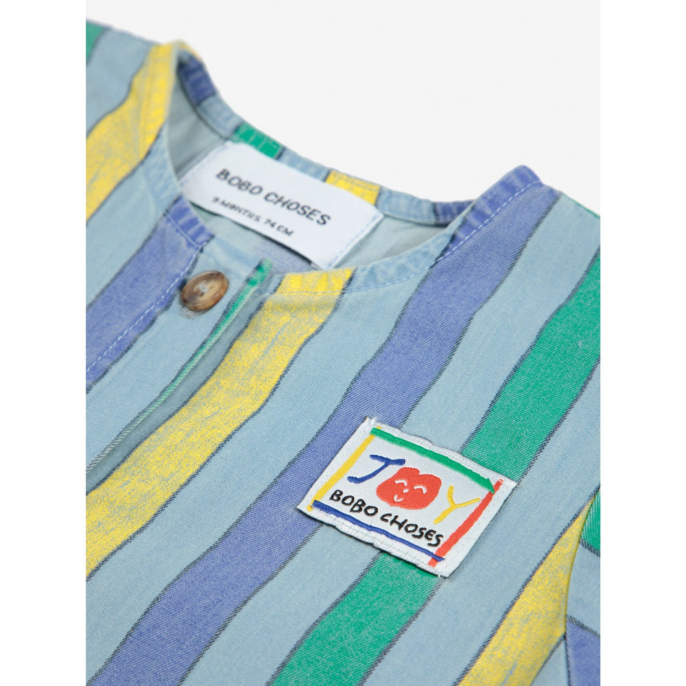 Køb Bobo Choses Multicolor Multicolor Stripes Denim Overall