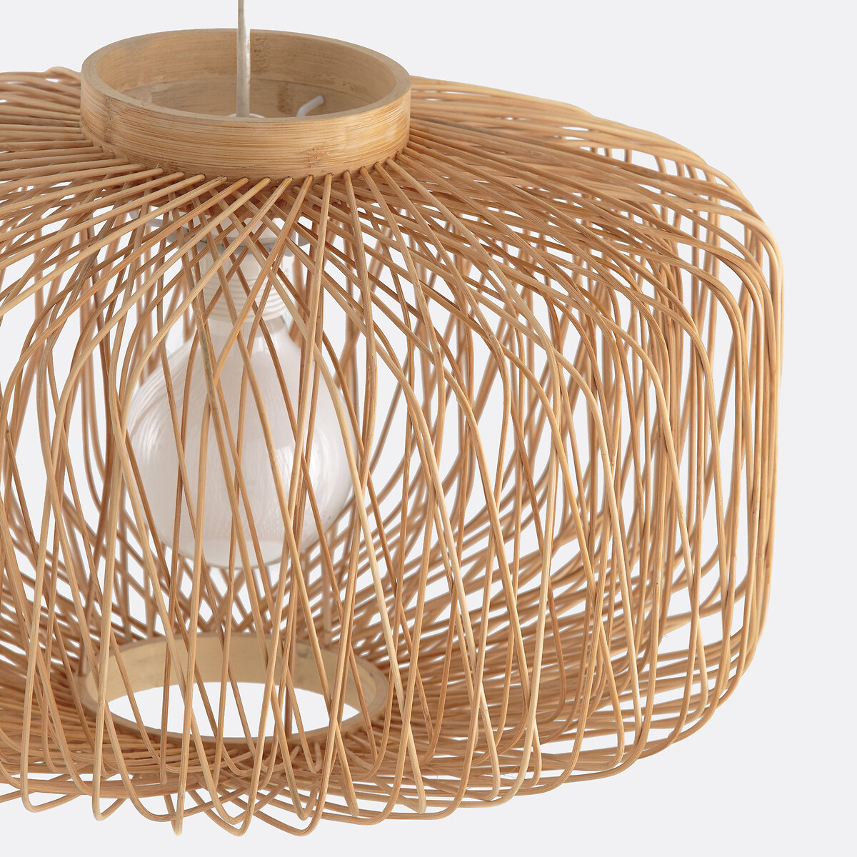 LA REDOUTE INTERIEURS<br>Luminária pendente em bambu Ø44 cm, Yaku