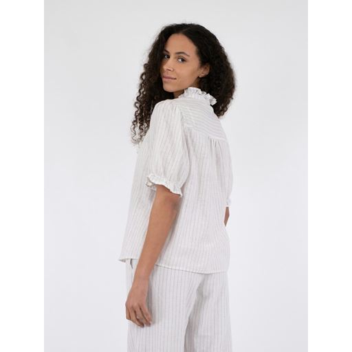 Neo Noir Odesa Simple Stripe Bluse, Off White, 36