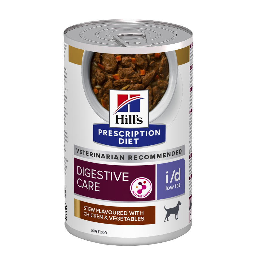 Hill's Prescription Diet Digestive i/d Care Ensopado de Frango e Vegetais com Baixo Teor de Gordura para Cães