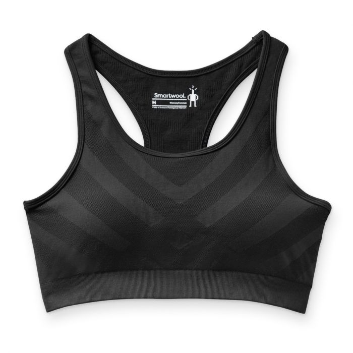 Smartwool Dame Undertøj og basislag Merino Sport Seamless Racerback Bra Sort