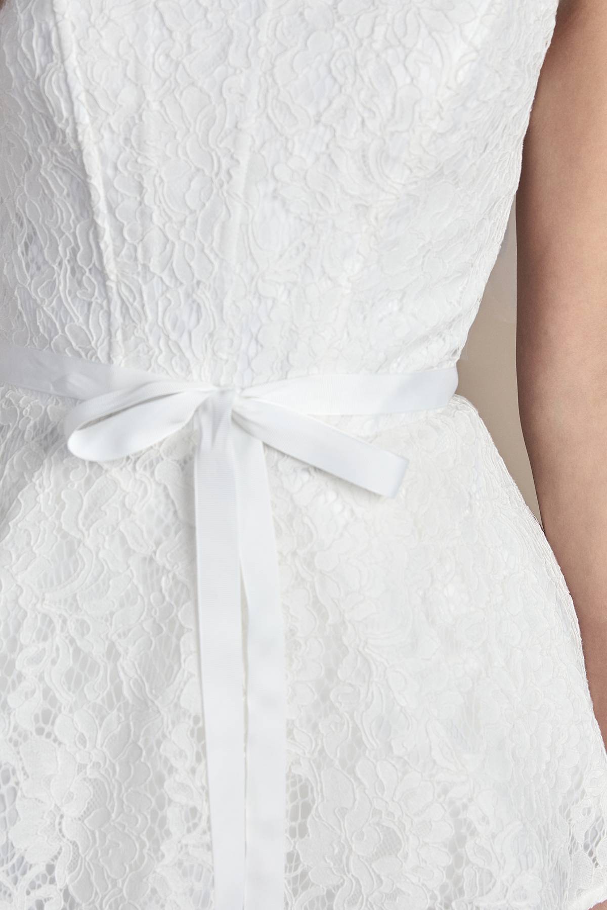 Coast Haut de Mariée Bandeau en Dentelle avec Basque