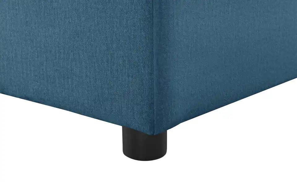Element Branna Blau Samt Ottomane rechts
