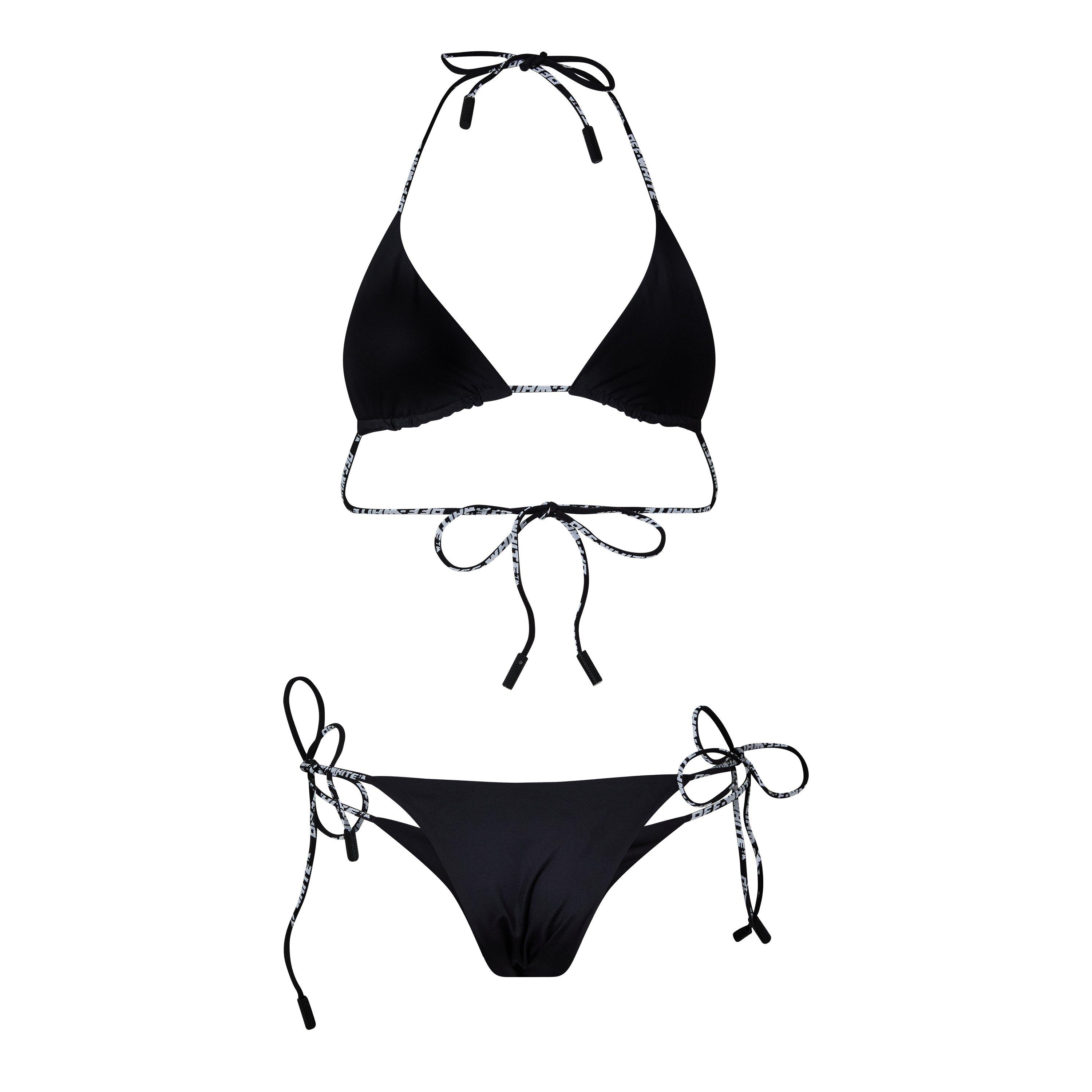 Off White Triangle Bikini Set