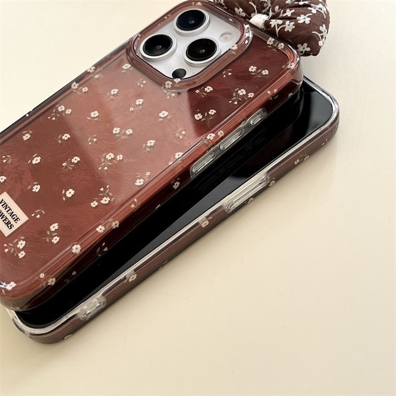Elliure - Bloemen telefoonhoesje / Strik stoffen zelfklevende decoratie / Set - iPhone 16 Pro Max / 16 Pro / 16 Plus / 16 / 15 Pro Max / 15 Pro / 15 Plus / 15 / 14 Pro Max / 14 Pro / 14 Plus / 14 / 13 Pro Max / 13 Pro / 13 / 13 Mini