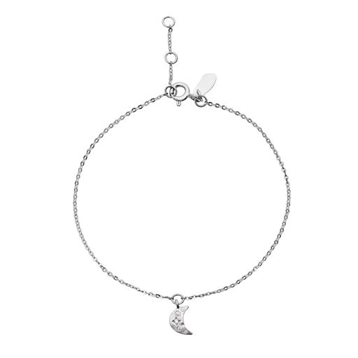 Maanesten Celestia Armbånd, Silver/White Zirkoner, 17 2 cm