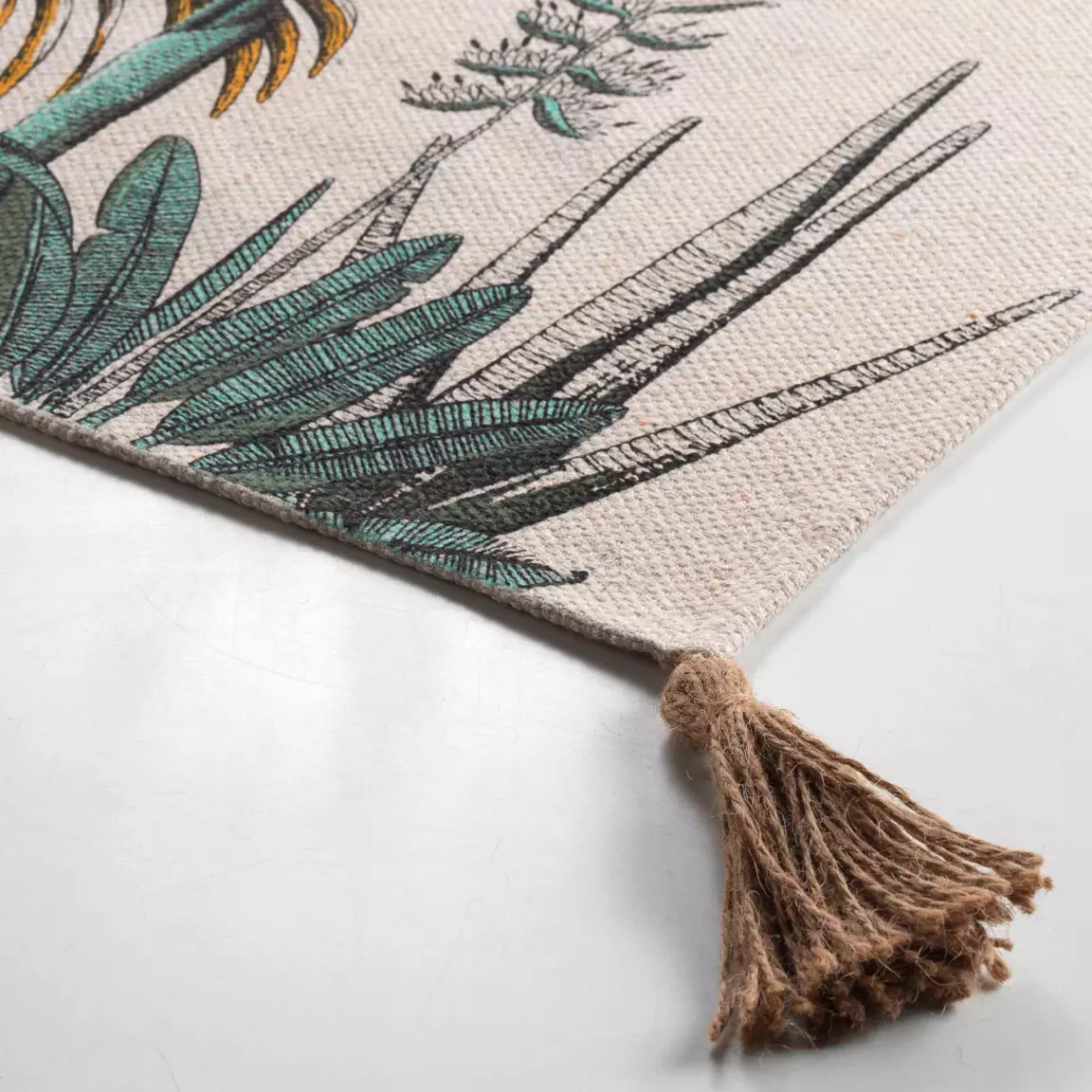 Tapis de salon coton (60 x 90 cm) Balinesia Vert