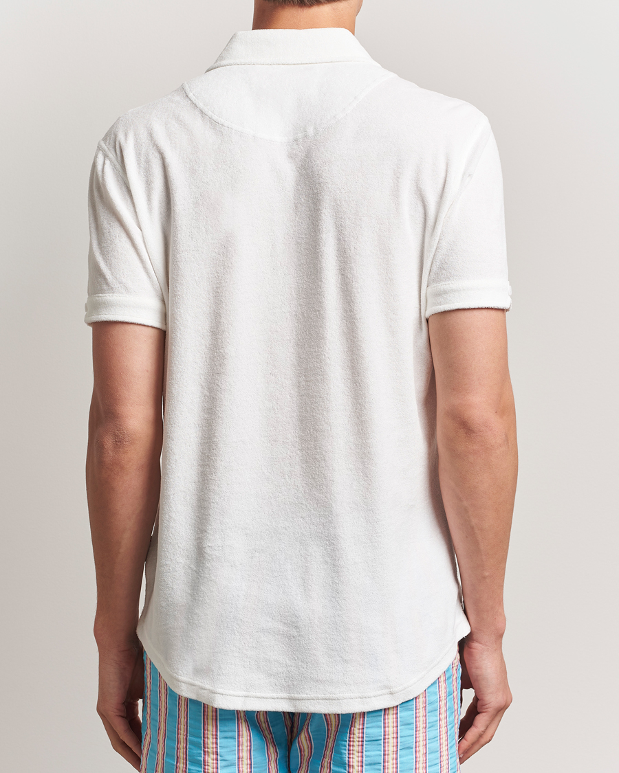 Orlebar Brown Sebastian Tailored Towelling Polo White