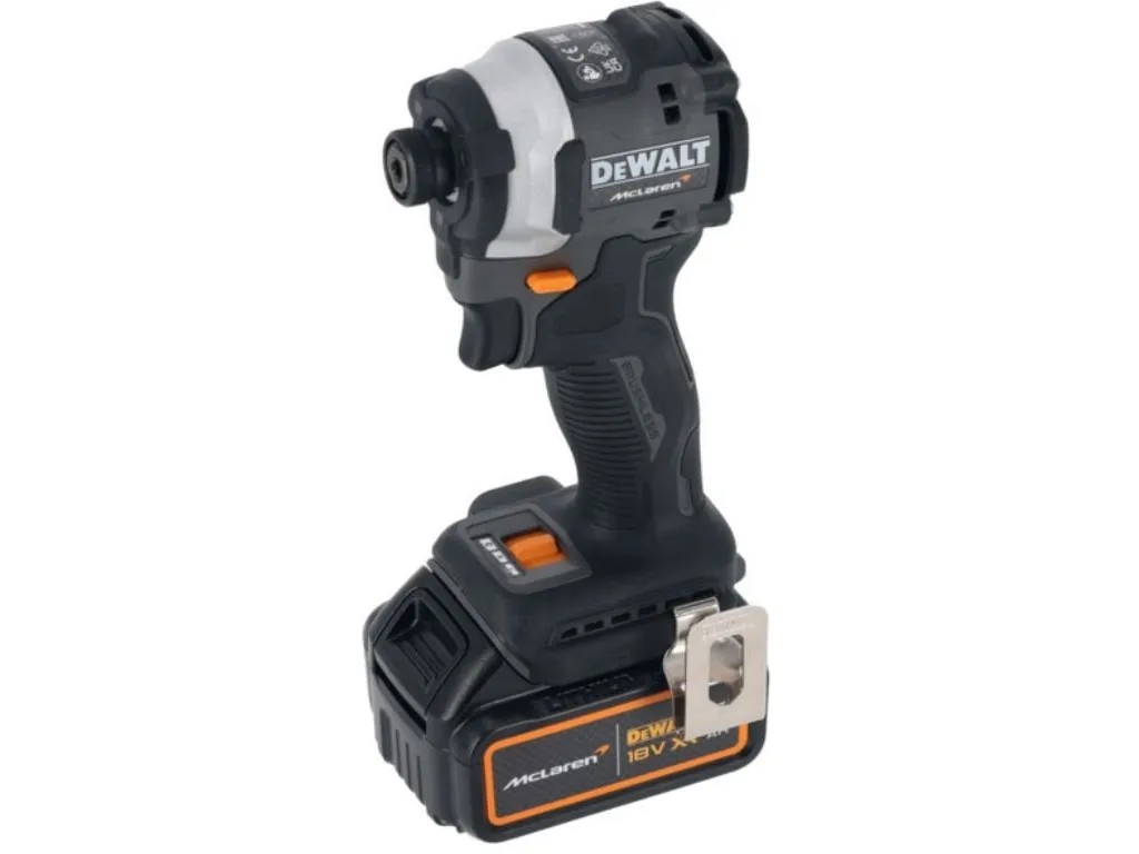DEWALT McLaren DCF85MM2T-QW DCF85MM2T-QW Batteri slagboremaskine 18 V Antal batterier, der følger med 2 4 Ah Litium børsteløs, inkl. ekstra batteri, Inkl.