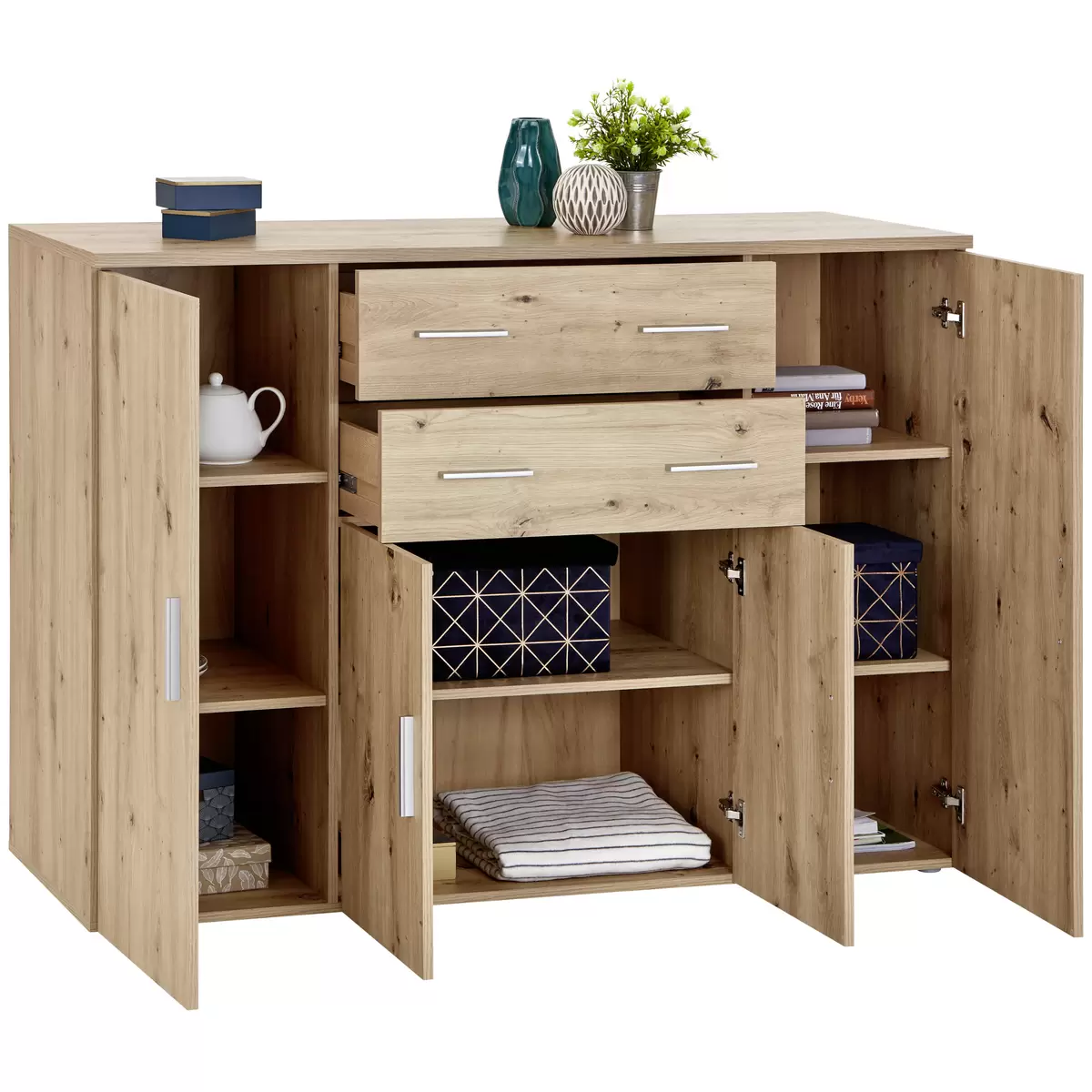 Kommode Trio New Eiche