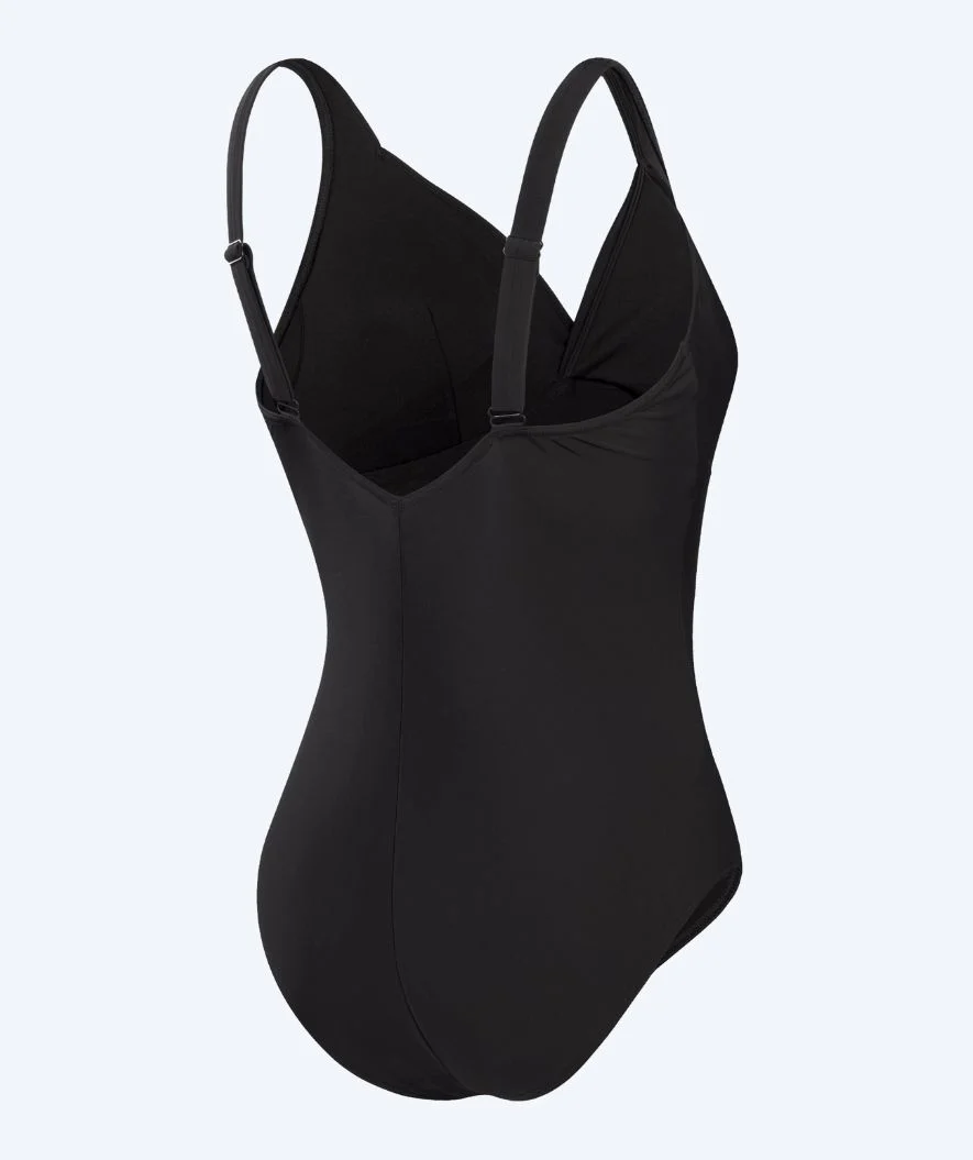 Speedo badedragt med indlæg til damer - Shaping Cross Knot - Sort