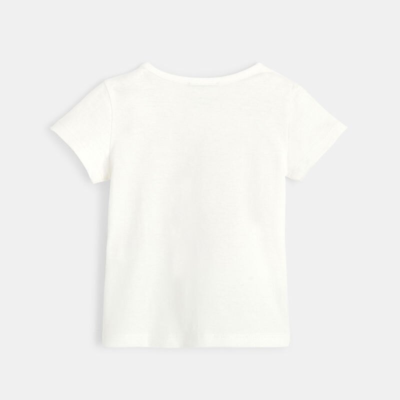 T-shirt manches courtes bébé fille en coton beige Absorba Beige
