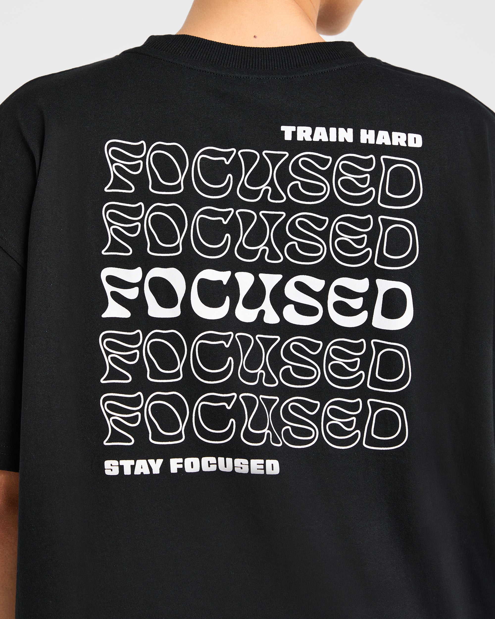 Focused Wavy Oversized T Shirt