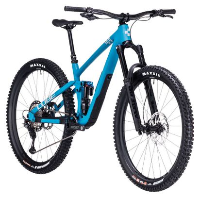 VTT Tout-Suspendu Cube Stereo One55 C:62 SLX Shimano XT 12V 29'' Bleu Bondi