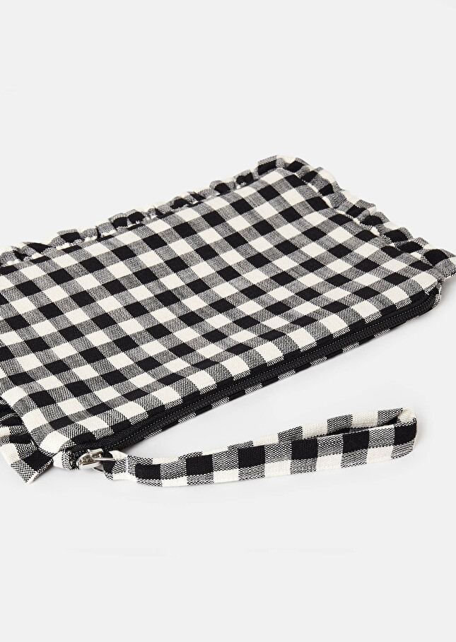 Pochette Sabrinanoire en vichy