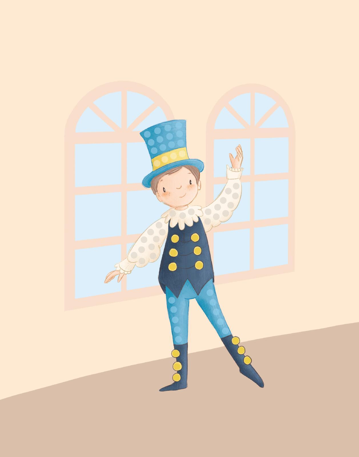 Diamantsticker Anziehpuppen - Ballett