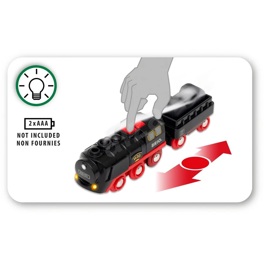 BRIO® WORLD Batterie- Dampflok mit Wassertank