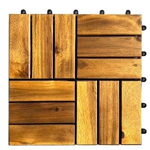 6 DALLES BOIS 30X30X2.3CM