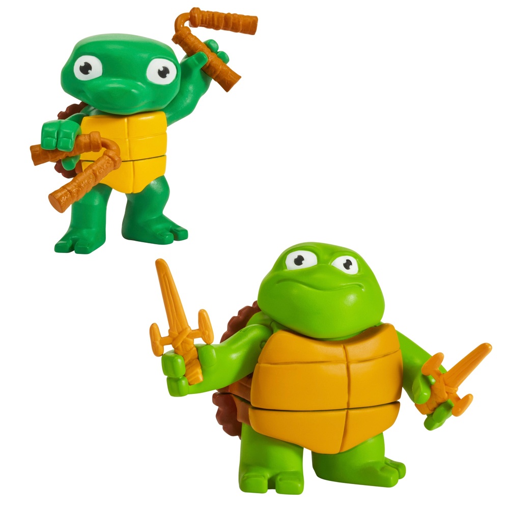 Teenage Mutant Ninja Turtles: Mutant Mayhem Turtle Tots - Michelangelo & Raphael