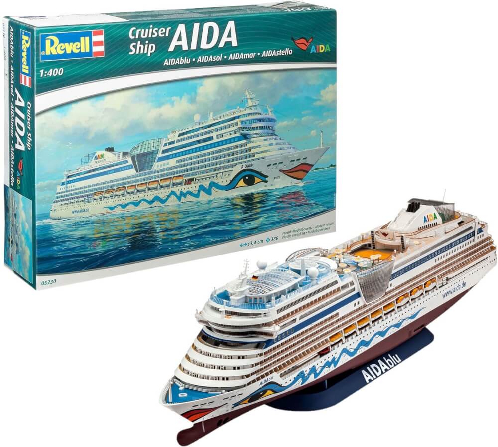 REVELL 05230   Modellbausatz Cruiser Ship AIDAblu, AIDAsol, AIDAmar, AIDAstella 1:400, ab 12 Jahre