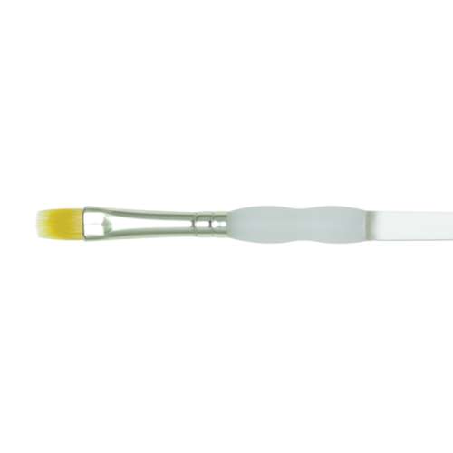 Royal & Langnickel Gold Taklon SG730 Synthetikpinsel, Soft Grip, Flach