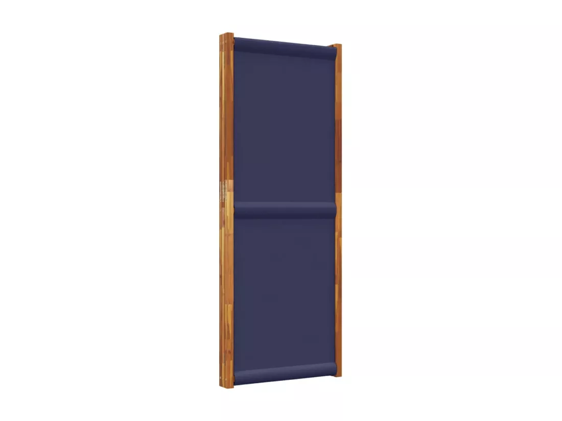 Cloison de séparation 3 panneaux bleu foncé 210x180 cm