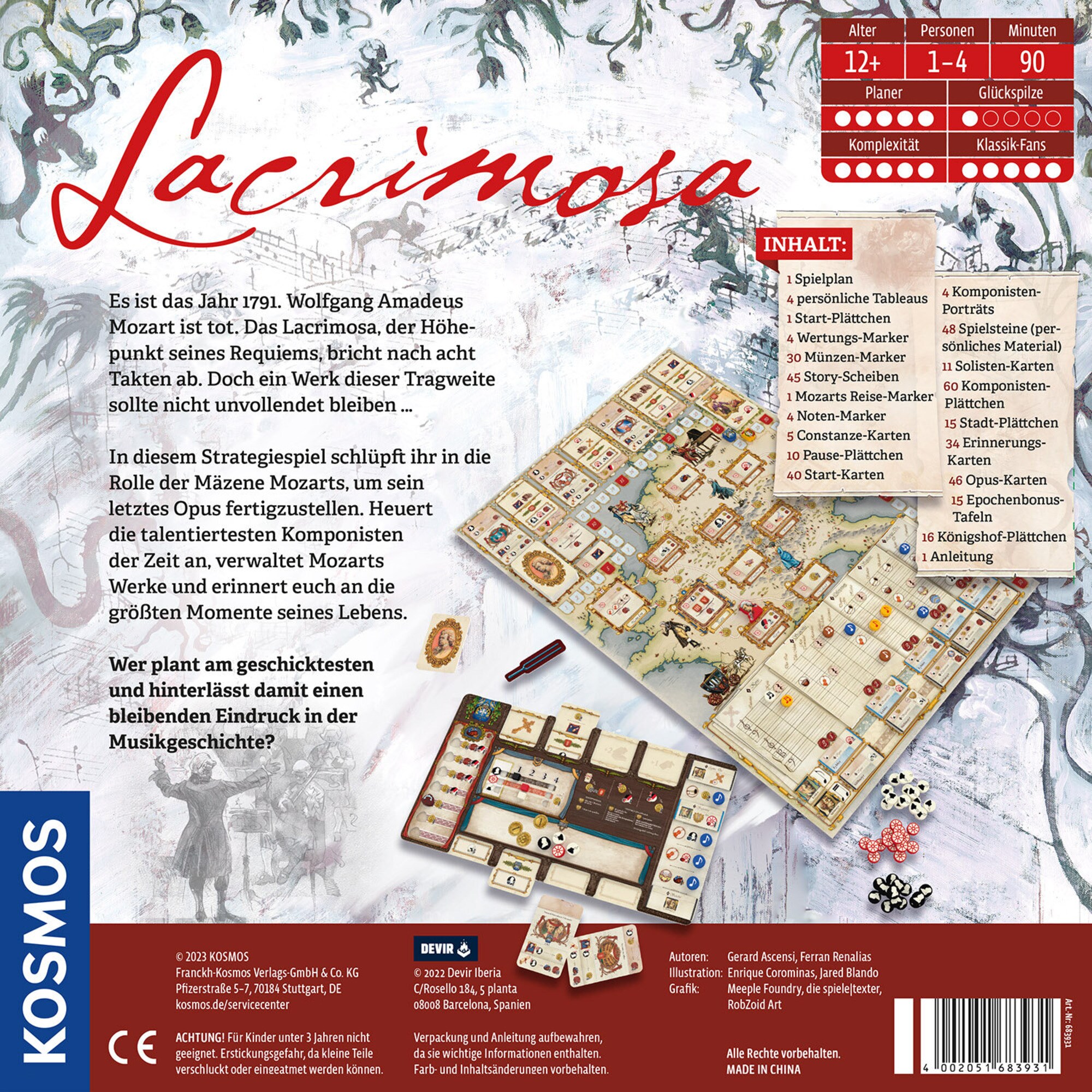 Kosmos Brettspiel Lacrimosa