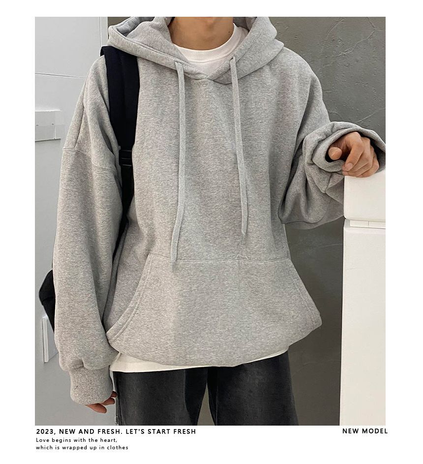 Okwano - Effen losse hoodie