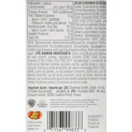 Jelly Belly Harry Potter Bertie Bott's Bohnen, 35g