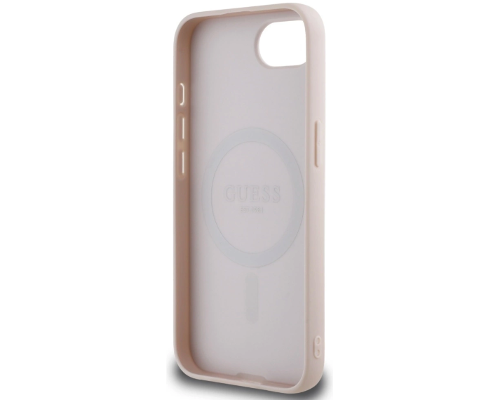 iPhone 16e MagSafe Leder Hardcase Hülle Grained Ring (GUHMPSE4PGHSMMP) - Rosa